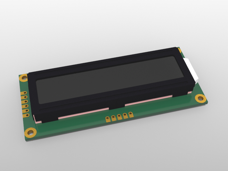 LCD模块16x2，串行UART，RSI1602-00